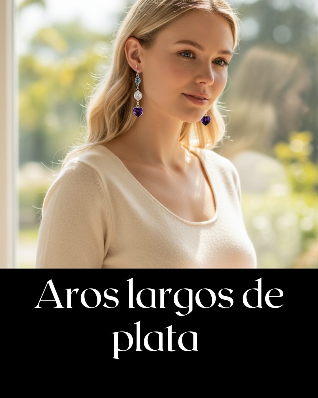 AROS LARGOS DE PLATA ENTRE OTROS DISEÑOS