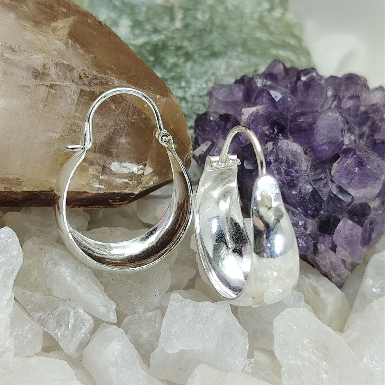 Aros bote plata lisa 20 mm