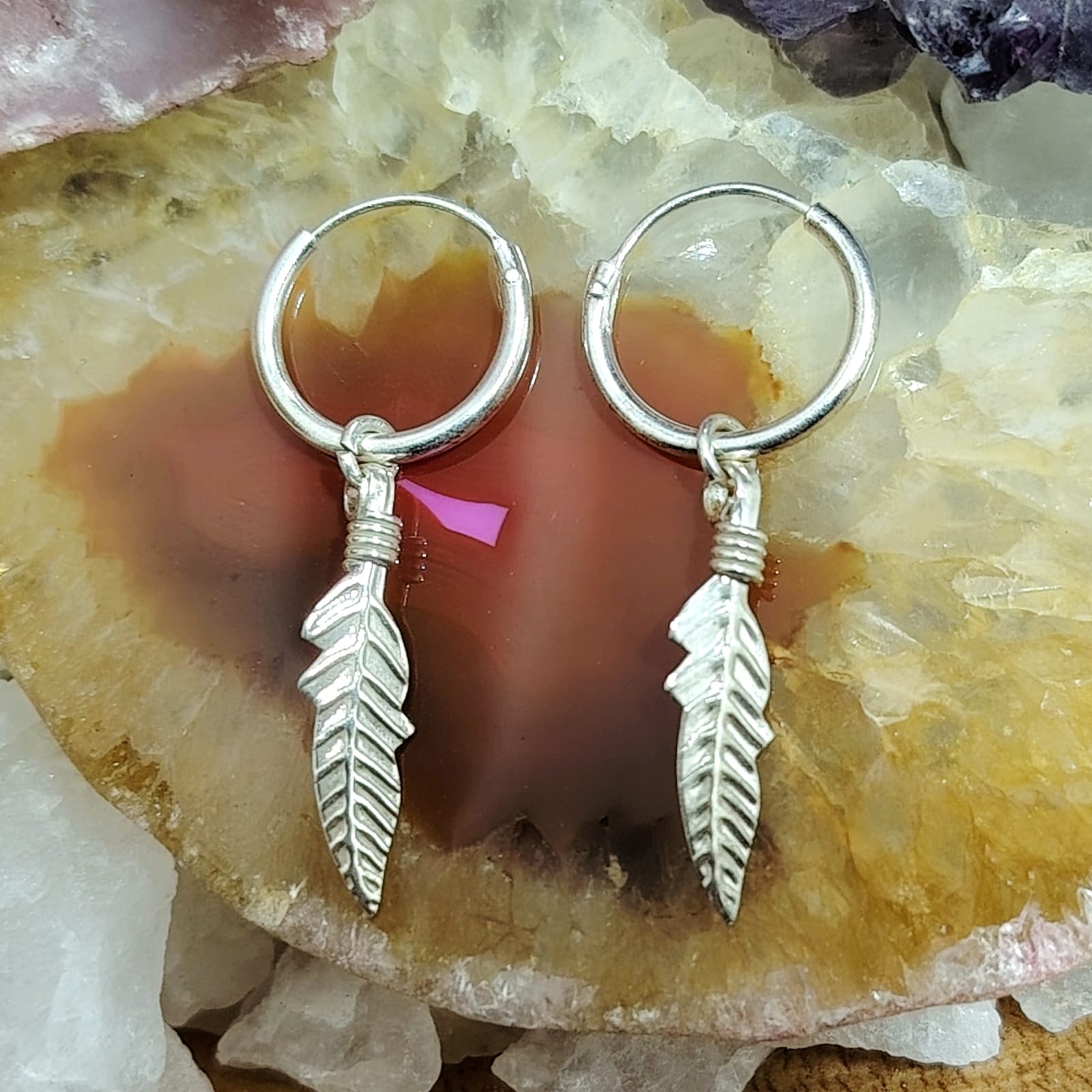 Argolla con chiche Pluma.