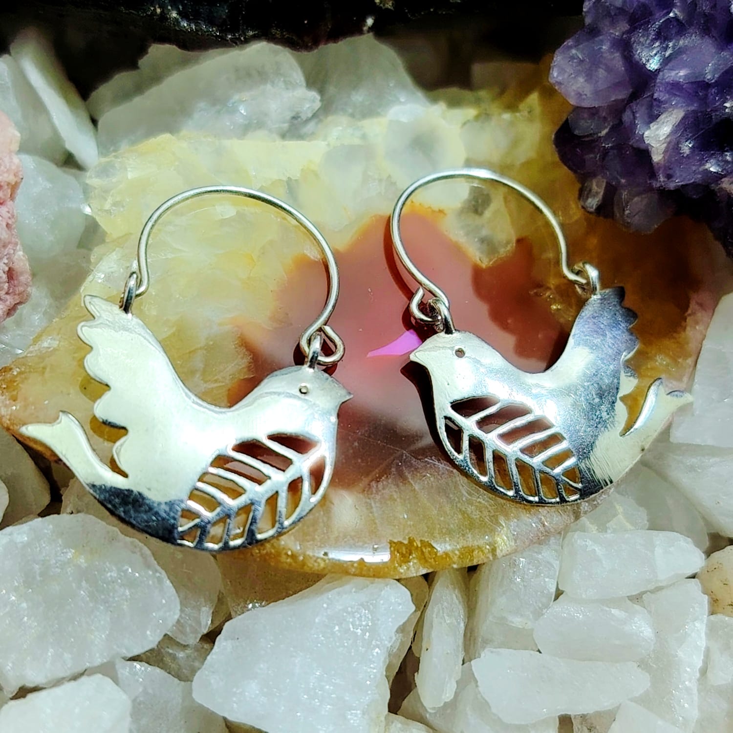 Argollas diseño Palomas