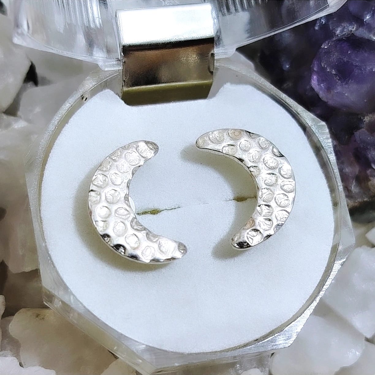 Aros pegados Lunas diseño ranurado