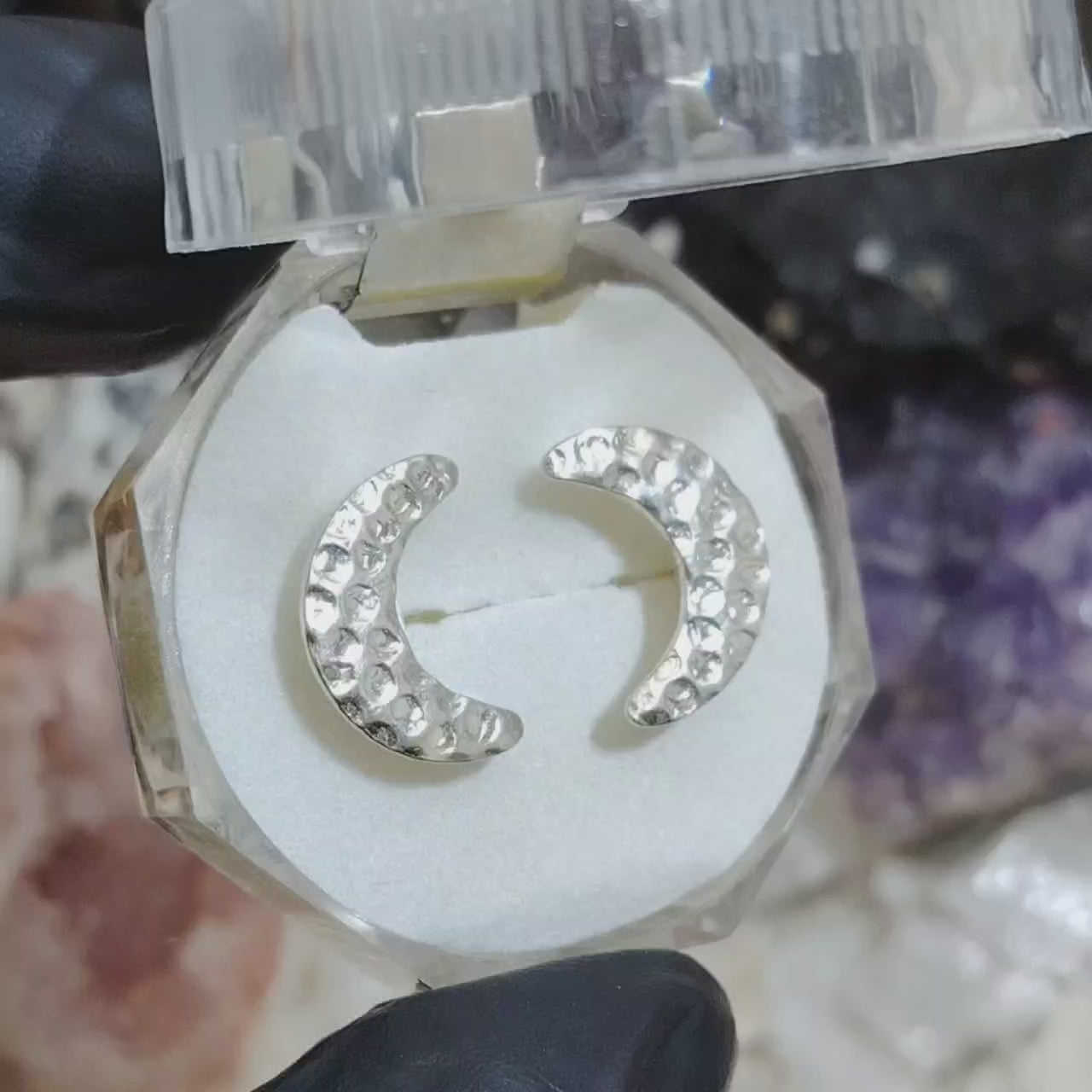Aros pegados Lunas diseño ranurado