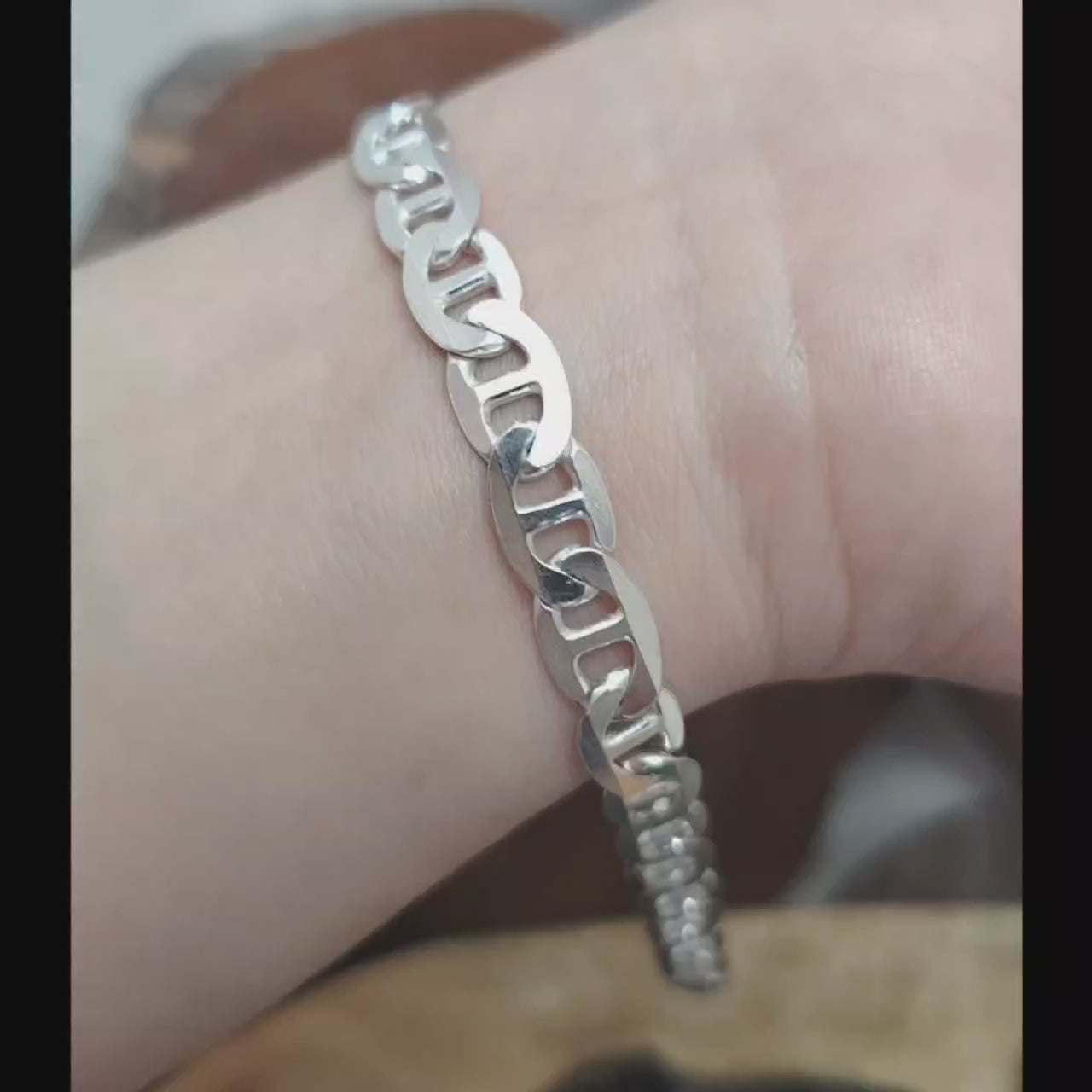 Pulsera gucci plana  8 mm