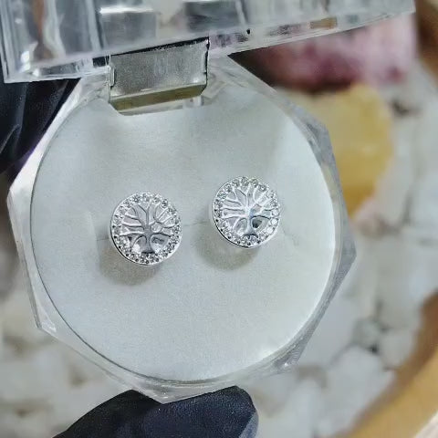 Aros pegados árbol de la vida incrustado con microcircones