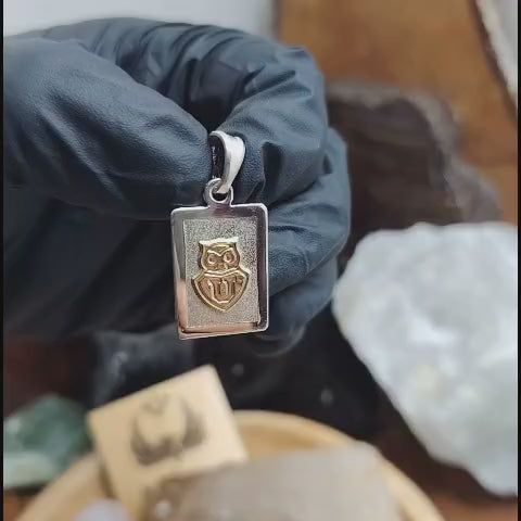 Dije universidad de chile con laminación de oro.