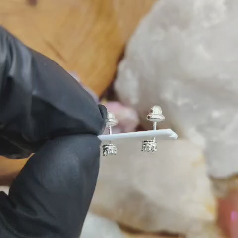 Aros atornillados cristal traslucido redondo 4 mm.