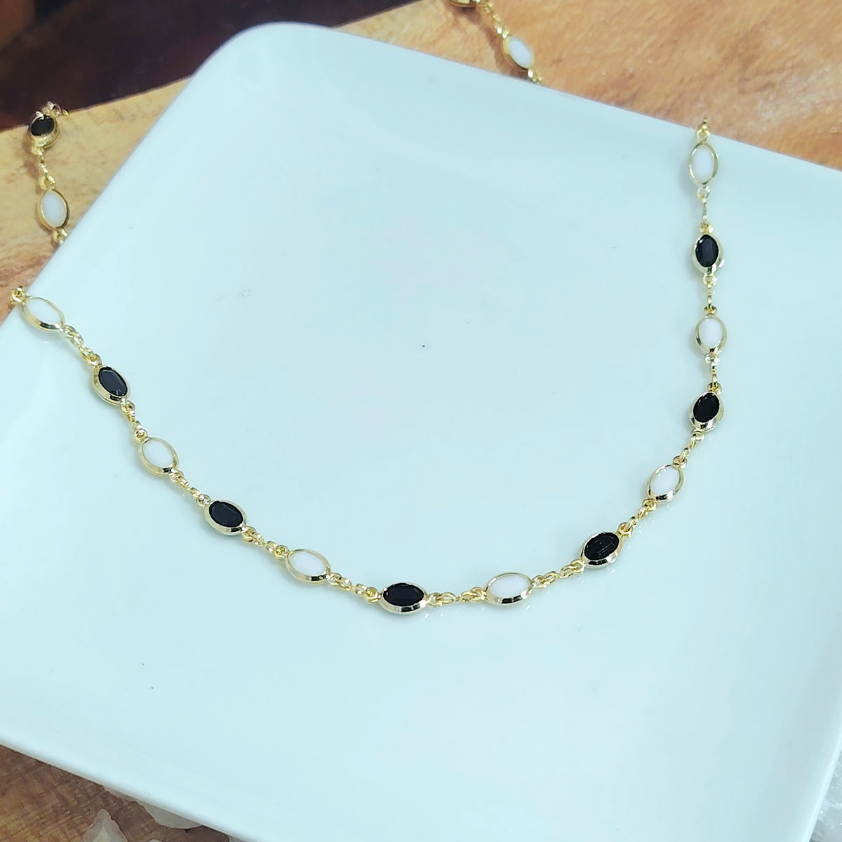 Collar gargantilla enchapada en oro